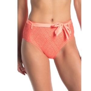 Ella Moss Waist Tie Crochet Bikini Bottoms